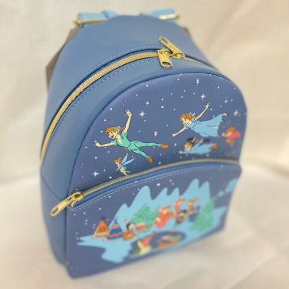 LOUNGEFLY DISNEY PETER PAN NEVER LAND MINI BACKPACK